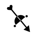 Archery Isolated Vector icon that can be easily modified or edited Royalty Free Stock Photo