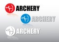 Archery label Royalty Free Stock Photo