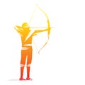 Archery player design Royalty Free Stock Photo