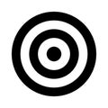 Archery, shooting target icon. Goal sign. Target vector illustration isolated Royalty Free Stock Photo