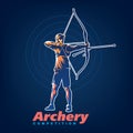 Archery. Sport emblem