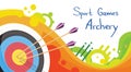 Archery Target With Arrows Archer Sport Game Competition Royalty Free Stock Photo