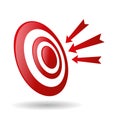 Archery Target With Arrows Archer Sport Game Competition Icon Royalty Free Stock Photo