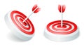 Archery target 3D glossy icon