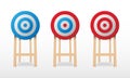Archery target isolated on white background, vector Royalty Free Stock Photo
