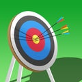 Archery target Royalty Free Stock Photo