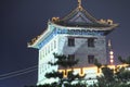 Archery tower at night xian city wall Royalty Free Stock Photo