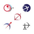 Archery vector illustration icon Template