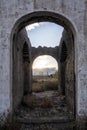 Abandoned door arches Royalty Free Stock Photo