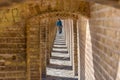 Arches of Allahverdi Khan Bridge, also known as Si-o-seh pol or bridge of thirty-three spans, Esfahan, Iran