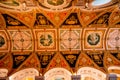 Arches Columns Ceiling Library of Congress Washington DC Royalty Free Stock Photo