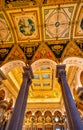 Arches Columns Ceiling Library of Congress Washington DC Royalty Free Stock Photo