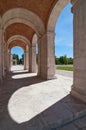 Arches and columns in Aranjuez, Spain Royalty Free Stock Photo