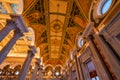 Arches Columns Ceiling Library of Congress Washington DC Royalty Free Stock Photo