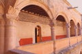 Arches of the Epazoyucan convent in hidalgo mexico VII Royalty Free Stock Photo