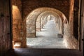 Arches, Fortress de Salses. Royalty Free Stock Photo