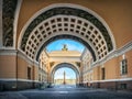 The arches of the General Staff Royalty Free Stock Photo