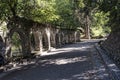 Arches in the Grounds of the Mon Repose Palace in Corfu Greece Royalty Free Stock Photo