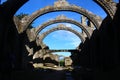 The arches of Igrexa de Santa Marina Dozo Church in Cambados Spain Royalty Free Stock Photo