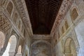 Arches in Islamic (Moorish) style in Alhambra, Granada, Spain Royalty Free Stock Photo