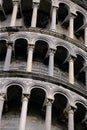 Arches of the Leaning Tower of Pisa Royalty Free Stock Photo