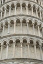 Arches of the Leaning Tower of Pisa Royalty Free Stock Photo