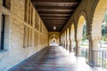 Arches of Main Quad at Stanford University Campus - Palo Alto, California, USA Royalty Free Stock Photo