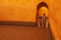 Arches in Mausoleum of Moulay Ismail in Meknes, Morocco