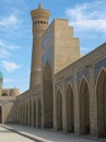 Arches and a minaret.