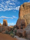 Arches National Park hiking in Utah desert rock formations