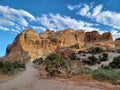 Arches National Park hiking in Utah desert rock formations