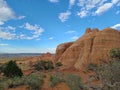 Arches National Park hiking in Utah desert rock formations