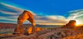 Arches Panorama Royalty Free Stock Photo