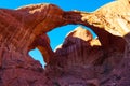 Arches National Park`s Famed Double Arch Royalty Free Stock Photo