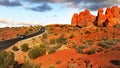 Arches National Park, Sunset Desert Landscape, Utah Royalty Free Stock Photo