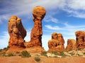 Arches National Park, Sunset Desert Landscape, Utah Royalty Free Stock Photo