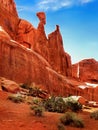 Arches National Park, Sunset Desert Landscape, Utah Royalty Free Stock Photo