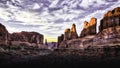 Arches national Park sunset in Utah