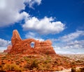 Arches National Park Turret Arch in Utah USA Royalty Free Stock Photo