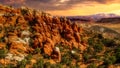 The Fiery Furnace, Arches National Park Utah Royalty Free Stock Photo