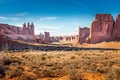 Arches National Park Utah, Park Avenue Trail Royalty Free Stock Photo