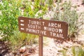 Arches National Park Utah Sign Royalty Free Stock Photo