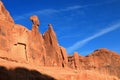 Arches National Park, Rock Formations from Park Avenue Viewpoint, Utah, USA Royalty Free Stock Photo