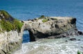 Arches at Natural Bridges in Santa Cruz, California Royalty Free Stock Photo