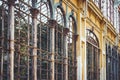 Arches of an old rusty greenhouse Royalty Free Stock Photo