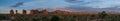 Arches Panorama at Dusk Royalty Free Stock Photo