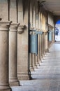 Arches on the Plaza de Armas of Cusco, Peru Royalty Free Stock Photo