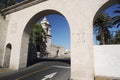 The Arches of Plaza Yanahuara and the Misti Volcano