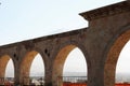 The Arches of Plaza Yanahuara and the Misti Volcano in the background