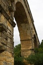 Arches of the Pont du Gard Royalty Free Stock Photo